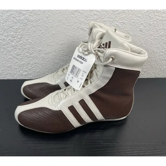 Adidas Shosan High leather boxing wrestling shoes VTG Y2k 2003 Men’s Sz 8 - NWT