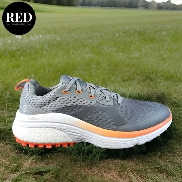 Adidas Solarmotion Spikeless Golf Shoes Gray Impact Orange GX9013 - Men's Size 9