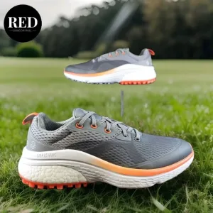Adidas Solarmotion Spikeless Golf Shoes Gray Impact Orange GX9013 - Men's Size 9