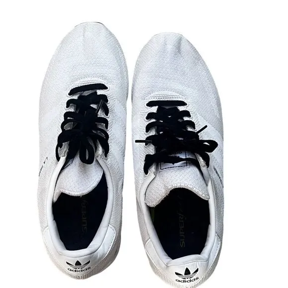 Adidas Supernova Men's White Sneakers Size 10.5 US Running Walking Shoes