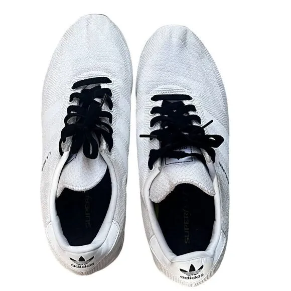 Adidas Supernova Men's White Sneakers Size 10.5 US Running Walking Shoes