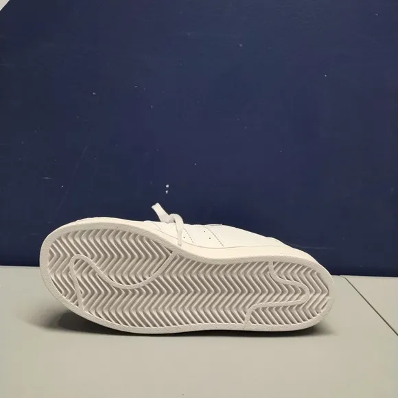 Adidas Superstar Low Top Sneaker Shoes Youth 3 White Lace Up Rubber Sole Ef5359