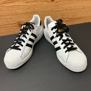 Adidas Superstar Low Top White with Black Stripes Shell Toe Sneakers Mens 12