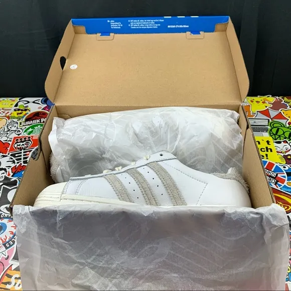 Adidas Superstar Shag Stripe Size 6.5 Mens / 8 Womens