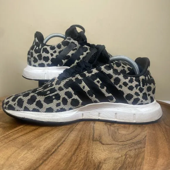 Adidas Swift Run Leopard Print Womens Animal Print Size 6.5 Shoes