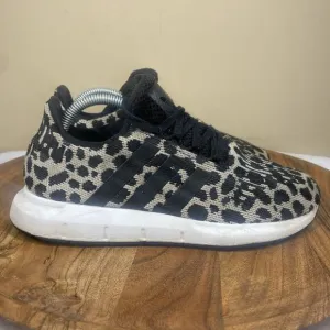 Adidas Swift Run Leopard Print Womens Animal Print Size 6.5 Shoes