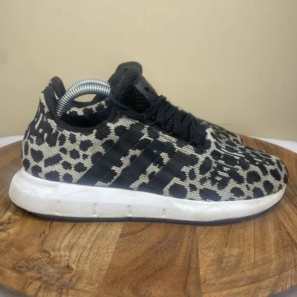 Adidas Swift Run Leopard Print Womens Animal Print Size 6.5 Shoes