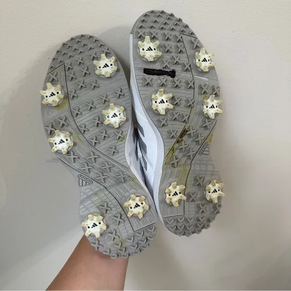 Adidas Tech Response 2.0 Women's Golf Shoes Size 7 White Silver Cleats