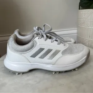 Adidas Tech Response 2.0 Women's Golf Shoes Size 7 White Silver Cleats