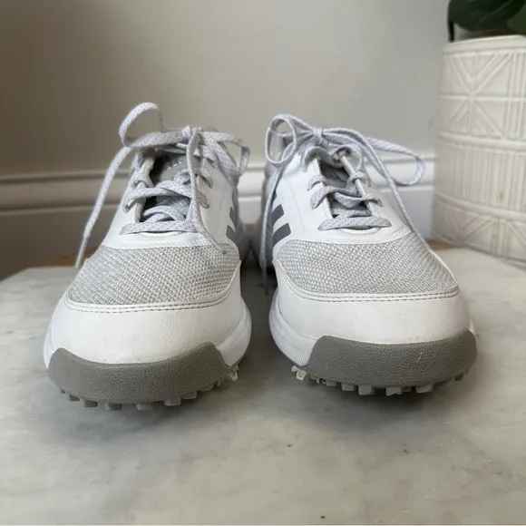 Adidas Tech Response 2.0 Women's Golf Shoes Size 7 White Silver Cleats