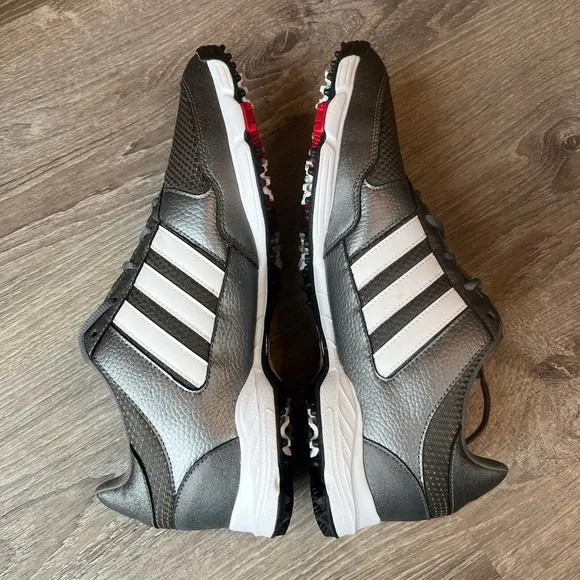 Adidas Tech Response 4.0 Golf Shoes Iron White Black Mens 12 UK‎ 11.5 EU 46