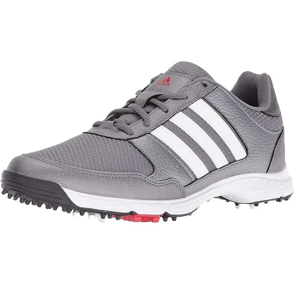Adidas Tech Response 4.0 Golf Shoes Iron White Black Mens 12 UK‎ 11.5 EU 46