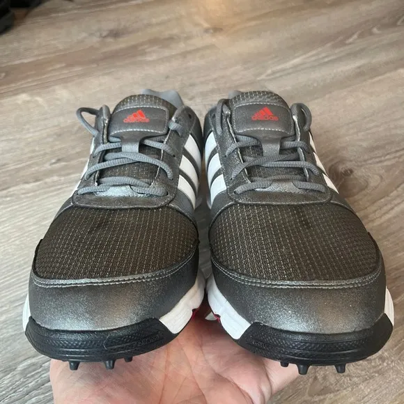 Adidas Tech Response 4.0 Golf Shoes Iron White Black Mens 12 UK‎ 11.5 EU 46