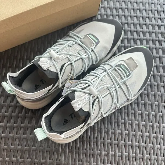 Adidas Terrex Voyager 21 Canvas Metal Grey Beam Green Men's Shoes GX8675 Size 13