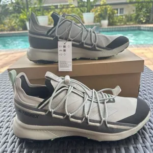 Adidas Terrex Voyager 21 Canvas Metal Grey Beam Green Men's Shoes GX8675 Size 13
