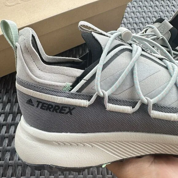 Adidas Terrex Voyager 21 Canvas Metal Grey Beam Green Men's Shoes GX8675 Size 13