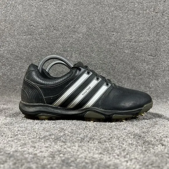 Adidas Tour 360 X Golf Shoes Spiked Black White Low Top Mens Size 9