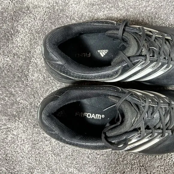 Adidas Tour 360 X Golf Shoes Spiked Black White Low Top Mens Size 9