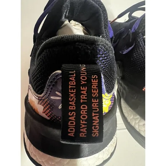 Adidas Trae Young 1 Men's Sz‎ 12 Basketball Shoes Purple Black Low Top Sneakers