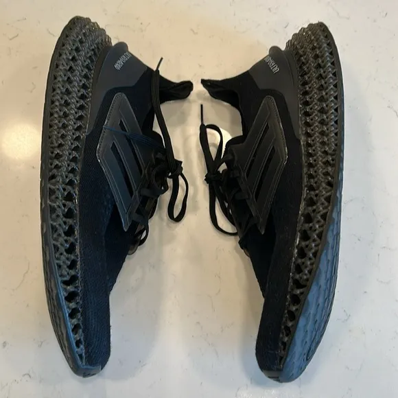 adidas Ultra 4DDD Running Shoes Men's, Black, Size 10.5, preowned