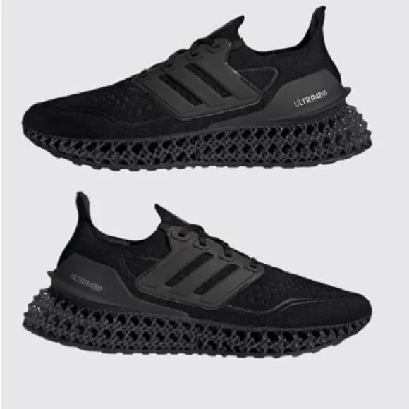adidas Ultra 4DDD Running Shoes Men's, Black, Size 10.5, preowned