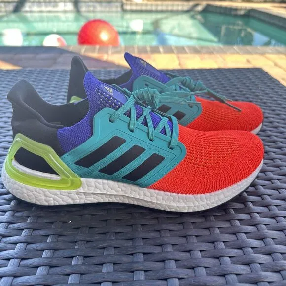 Adidas UltraBoost 20 What The Solar Red Men's Athletic Shoes FV8331 Size 9