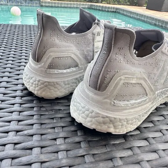 Adidas UltraBoost PB Silver Women's Athletic Shoes FW8733 Size 10