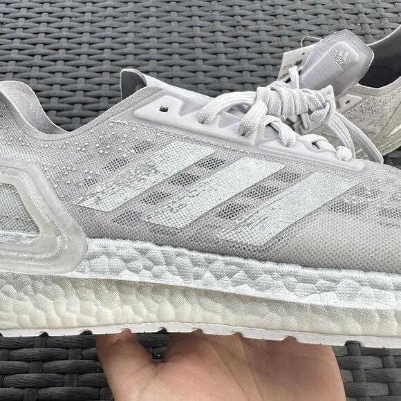 Adidas UltraBoost PB Silver Women's Athletic Shoes FW8733 Size 10