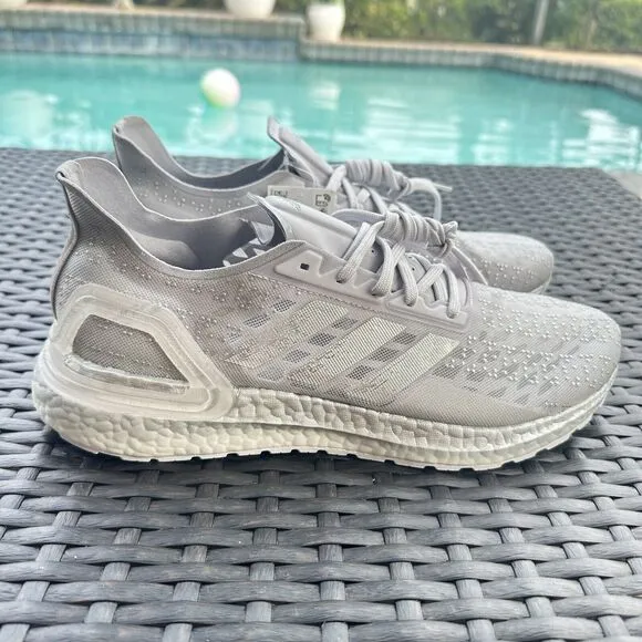 Adidas UltraBoost PB Silver Women's Athletic Shoes FW8733 Size 10