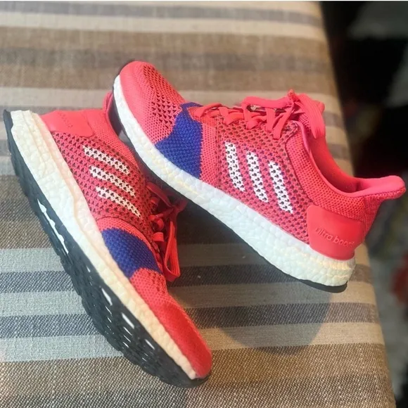Adidas Ultraboost ST sneakers in shock red neon pink