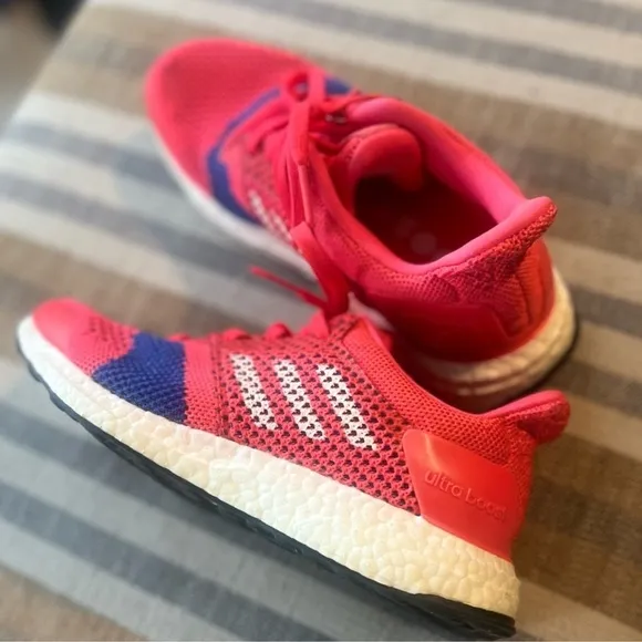 Adidas Ultraboost ST sneakers in shock red neon pink