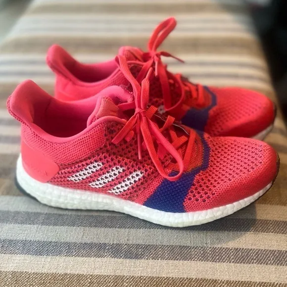 Adidas Ultraboost ST sneakers in shock red neon pink