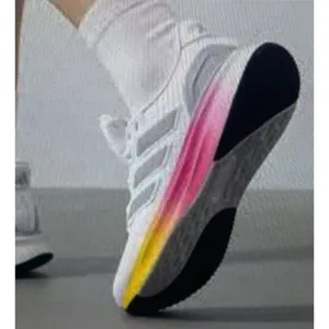 Adidas Ultrarun 5 Running Shoes White/Pink/Yellow US 11.5 Mens Lightweight