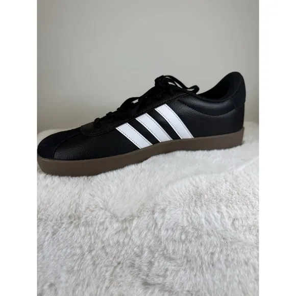 Adidas VL Court 3.0 Men's Size 11 Sneakers Black White Stripe Shoes ID6286