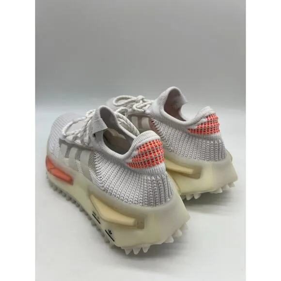 Adidas Women's NMD S1 Low Shoes Coral White HQ4465 Size 7 NWT.🛒