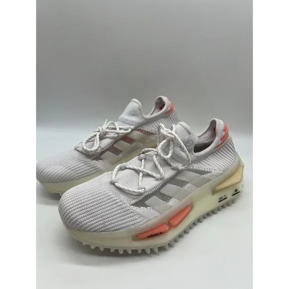 Adidas Women's NMD S1 Low Shoes Coral White HQ4465 Size 7 NWT.🛒