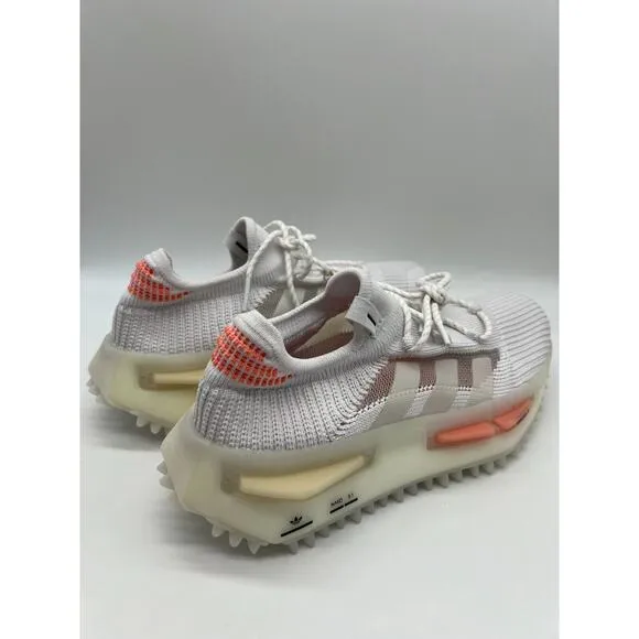 Adidas Women's NMD S1 Low Shoes Coral White HQ4465 Size 7 NWT.🛒