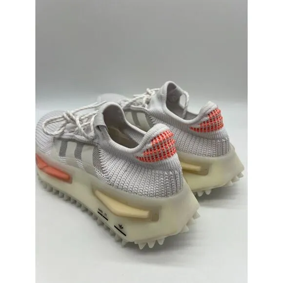 Adidas Women's NMD S1 Low Shoes Coral White HQ4465 Size 8 NWT.🛒