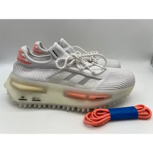 Adidas Women's NMD S1 Low Shoes Coral White HQ4465 Size 8 NWT.🛒