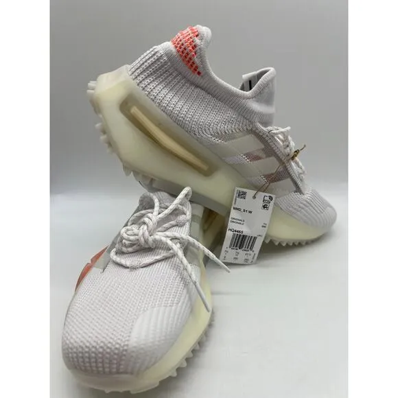 Adidas Women's NMD S1 Low Shoes Coral White HQ4465 Size 9 NWT🛒