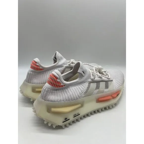 Adidas Women's NMD S1 Low Shoes Coral White HQ4465 Size 9 NWT🛒
