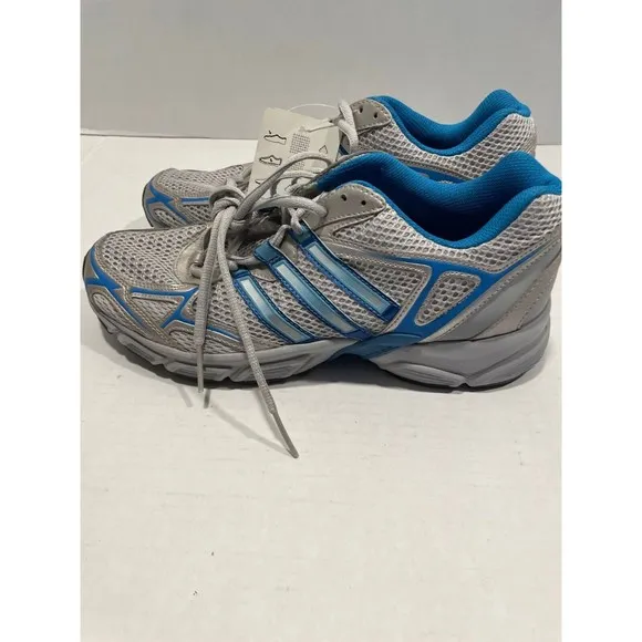 Adidas Womens Uraha Running Sneaker Shoes Size 9 Gray Blue Lace Up Low Top NWT