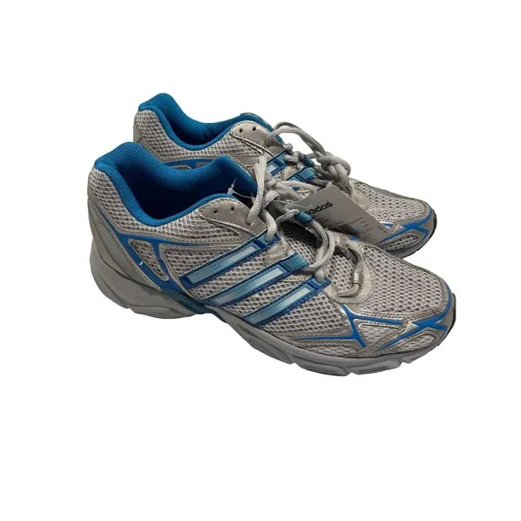 Adidas Womens Uraha Running Sneaker Shoes Size 9 Gray Blue Lace Up Low Top NWT