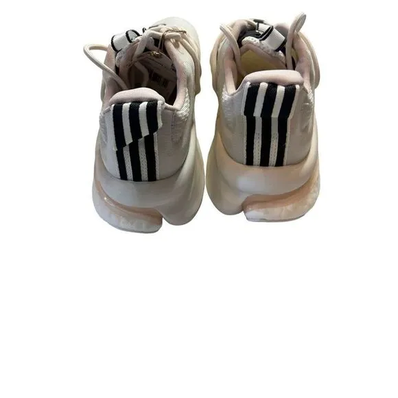 Adidas Women's White Black AlphaBoost V1 Athletic Running Shoes Size 9 (NWOT)