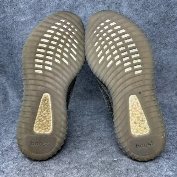 Adidas Yeezy Boost 350 V2 Shoes Mens size 13 Grey Orange‎ zebra stripe Athetic