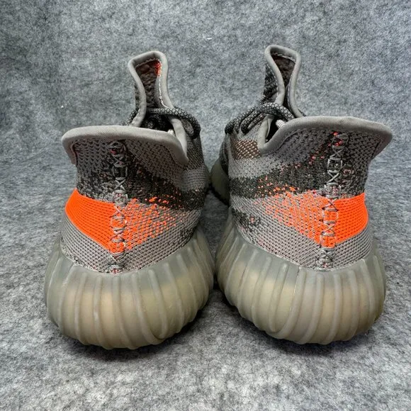 Adidas Yeezy Boost 350 V2 Shoes Mens size 13 Grey Orange‎ zebra stripe Athetic