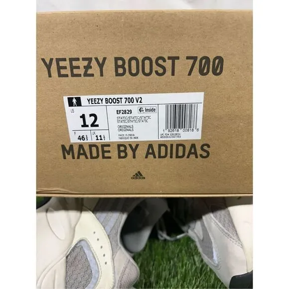 Adidas Yeezy Boost 700 V2 Static - Size 12 - EF2829 Men’s Sneakers