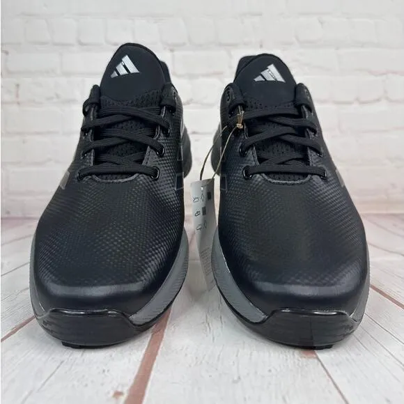 Adidas ZG23 Black Silver Metallic Grey Spike Golf Shoes Mens Size 9 (GW1178)