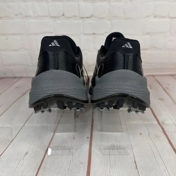 Adidas ZG23 Black Silver Metallic Grey Spike Golf Shoes Mens Size 9 (GW1178)