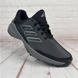 Adidas ZG23 Black Silver Metallic Grey Spike Golf Shoes Mens Size 9 (GW1178)